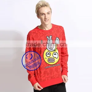 Custom 100% Polyester Men Pullover Hoodie Sweatshirts thumbnail-4