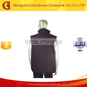 Black Color Mens Padded Sleeveless Work Safety Vest thumbnail-2