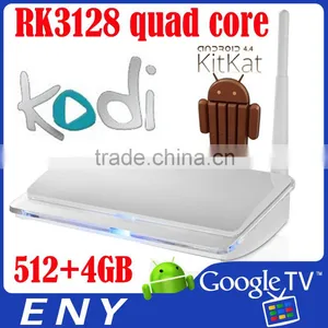 Android Smart tv Set Top Box RK3128 Quad Core tv Box 802.11b/g/n Wifi 512+4GB Android tv Box 3d Full hd Media Player 1080p tv thumbnail-1