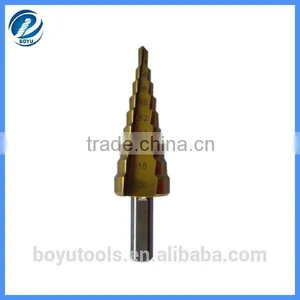 HSS Wood Step Drill Titanium Coated thumbnail-1