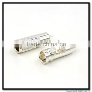 Customized Made Pure Copper Silver Plated RCA Audio Plug Connectors HIFI Tube Amplifier thumbnail-5