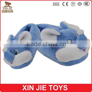 Customize Plush Animal Slipper Good Quality Elephant Plush Slipper Wholesale Kids Winter Slipper thumbnail-1