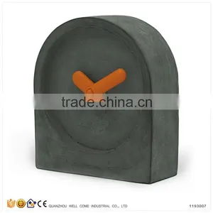 Home Decor Cement Product Modern Desk Clock thumbnail-1
