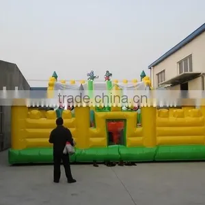 Gaint Mickey Mouse Inflatable Amusement Park With Tannal and Slide thumbnail-2