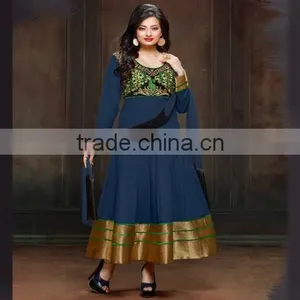 EXCLUSIVELY COTTON ANARKALI SUIT thumbnail-4