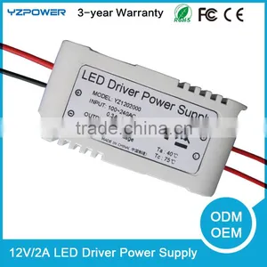 24w LED Light Power Adapter 12v 2a Switching Power Supply ac dc Adapter thumbnail-1