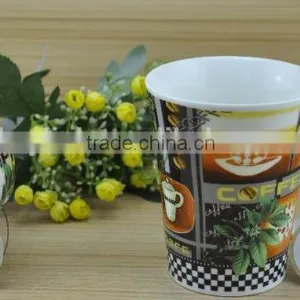 11OZ Abstract Flower Design Full Decal Print Tea Cups, Shiny Surface Porcelain Mug, KL5016-323A thumbnail-5