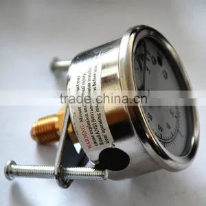 High Quality Stainless Steel Glycerin Filledmini Pressure Gauge thumbnail-1