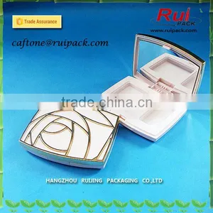 Mini Cute Compact Powder Cases With Mirror, Fashion Rose Shape Empty Cosmetic Makeup Compact Powder Case thumbnail-2