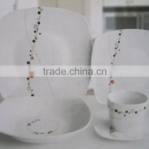 20pcs Square Dinner Set / Square Porcelain Ceramic Dinner Set thumbnail-6