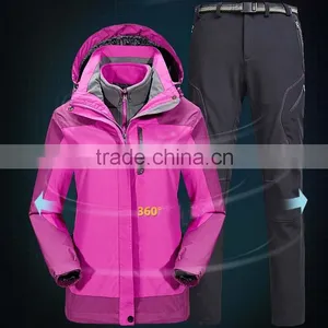 Custom Lady 3 in 1 Waterproof Sports Camping Wear thumbnail-1