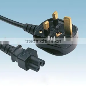 Power Cable With UK Plug and Fuse For Computer Use thumbnail-1