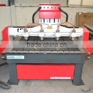 4 Axis Rotary Carving Four Heads Wood Cnc Router for Sale thumbnail-2