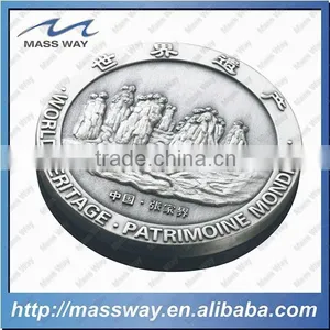 Customized Zinc Alloy Antique Bronze Copper 3D Metal Old Color Coin thumbnail-5