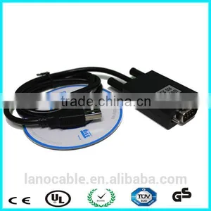 Usb to Serial 9pin Db9 Rs232 Adapter Cable thumbnail-1