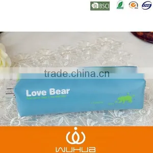 Love Bear Simple Animal Series High-capacity Cylinder Zipper pu Pencil Bag thumbnail-1