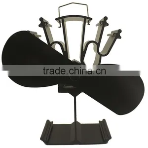 2 Blades Eco Stove Fan Heat Powered Stove Fan thumbnail-4