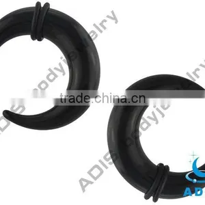 Newest Fashion O-ring Black Acrylic Body Piercing Buffalo Horn Jewelry thumbnail-5