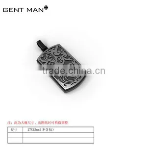 Tribal Tag Stainless Steel Pendant Necklace 42*33*3.5 thumbnail-1