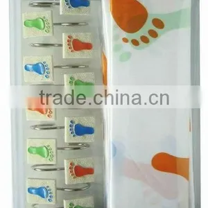 Cute Style Polyester Shower Curtain/bathroom Curtain Matching With 12pcs Poly Resin Hooks thumbnail-1
