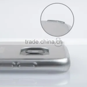 C&T Slim Lightweight Crystal Clear Back Panel+Soft Electroplating TPU Bumper Case for Samsung Galaxy S7 Edge Quality Choice thumbnail-3