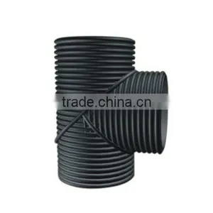 HDPE Double Wall Corrugated Pipe Fittings: Tee thumbnail-1