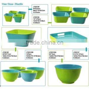 Plastic Tableware Two Tone Bowl Series- Salad Bowl thumbnail-1