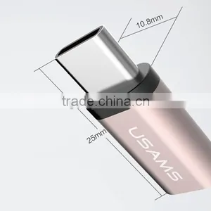 Micro to Type C Adapter USAMS Data Sync Charging USB Type C Male to Micro USB Female Data Adapter Connector thumbnail-6