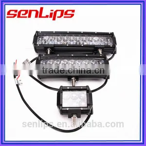 Double Row High-bright 4D Lens 54W 9inch 4500LM US Chip Led Light Bar for Truck Offroad Boat thumbnail-6
