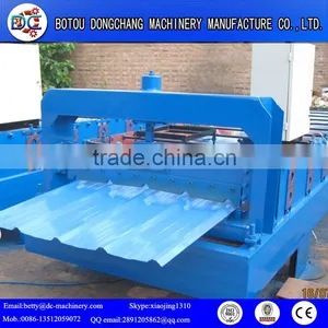 Automatic Galvanized Wallboard Trapezoidal IBR Roof Panel Single Deck Cold Roll Forming Machine thumbnail-4