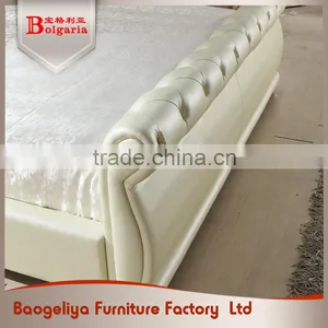 Modern Furniture Design Hotel Leather Double Bed Design Furniture thumbnail-3