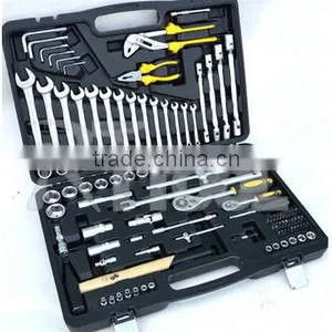 107 Pcs Combination Wrench Socket Set Workshop Mechanics Hand Tool Set thumbnail-1