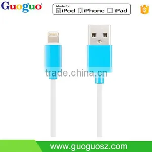 High Quality Cololful Normal Injection 8 Pin Tranfer Data Mfi Usb Cable for Iphone7 thumbnail-1