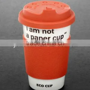 Reusable Eco Silicone Coffee Sleeve thumbnail-1