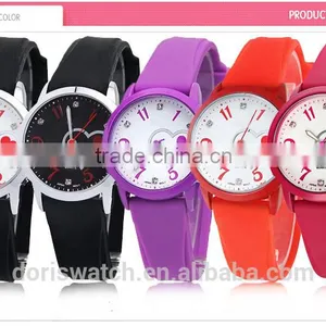 Custom Fancy Colorful Silicone Watch,japan Movt Watch,wrist Lady Watch Cheap Silicon Custom Watches thumbnail-1
