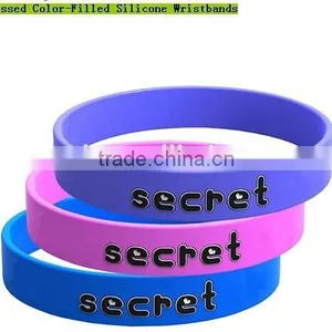 Custom Logo Silicone Rubber Kids Bracelet thumbnail-3