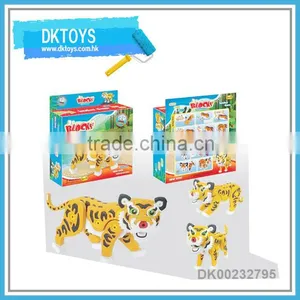 Hot Sale New DIY EVA Item Building Blocks Tiger Animal High Grade Kids Educational Toys thumbnail-1