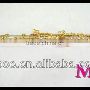 Player Type Semi Automatic Gold Plated Crystal Transparent Body Oboe thumbnail-1