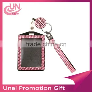 Cheap Bling Rhinestone Wristband Badge Reels With Card Holder thumbnail-1