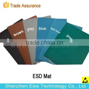 ES14101 Glossy/dull Blue Black Gray Antistatic Rubber Table Mat ESD Table Mat thumbnail-1