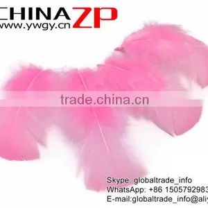 ZPDECOR Best Quality Plumage Cheap Dyed Candy Pink Turkey T-Base Body Feathers for Sale thumbnail-2