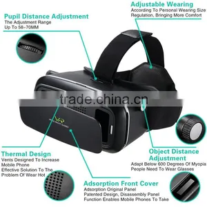 Hot Sales!New Arrival! New Version 3D VR Virtual Reality Glasses Headset With Head-mounted Headband Glasses for Smartphone thumbnail-5