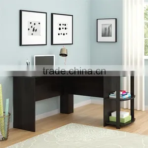 L-Shaped Desk With Bookshelves thumbnail-1