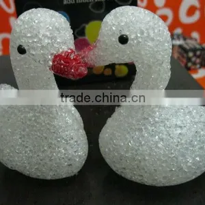 LED Night Light, Colorful Crystal Swan Night Light thumbnail-1