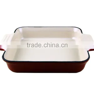 Cast Iron Enamel Roasting Pan thumbnail-2