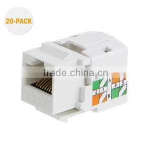 China Manufacturer CAT 5E UTP RJ45 Keystone Jack for Cat5e Cat6 Lan Cable thumbnail-2