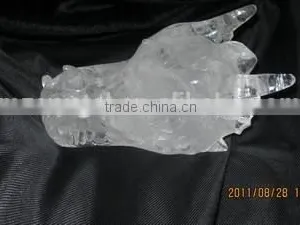 Wholesale Nice Hand Carved Clear Crystal Dragon Skull for Friend Gifts thumbnail-2