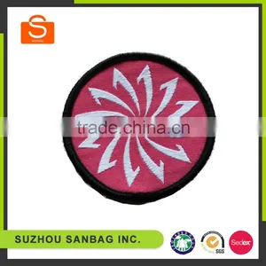 Paper Nylon Adhesive Stickers Nylon Taffeta Woven Custom Jean Fabric Label thumbnail-1