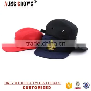 Printed Logo Custom 5 Panels Adjustable Cap thumbnail-4