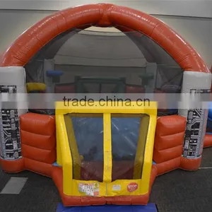 Large Sports Arena Inflatable Bounce Football Field With 4 Goal,Children Jumping Soccer Pitch Outdoor Games thumbnail-1